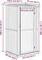 vidaXL - Tuinschuur - 118,5x97x209,5 - cm - gegalvaniseerd - staal - bruin