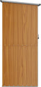 vidaXL - Tuinschuur - 118,5x97x209,5 - cm - gegalvaniseerd - staal - bruin