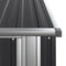 vidaXL - Tuinschuur - 118,5x97x209,5 - cm - gegalvaniseerd - staal - antraciet