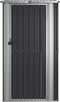 vidaXL - Tuinschuur - 118,5x97x209,5 - cm - gegalvaniseerd - staal - antraciet