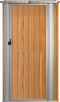 vidaXL - Tuinschuur - 118,5x97x209,5 - cm - gegalvaniseerd - staal - bruin