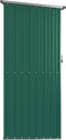 vidaXL - Tuinschuur - 118,5x97x209,5 - cm - gegalvaniseerd - staal - groen