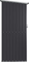 vidaXL - Tuinschuur - 118,5x97x209,5 - cm - gegalvaniseerd - staal - antraciet