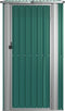 vidaXL - Tuinschuur - 118,5x97x209,5 - cm - gegalvaniseerd - staal - groen