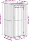 vidaXL - Tuinschuur - 118,5x97x209,5 - cm - gegalvaniseerd - staal - antraciet