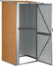 vidaXL - Tuinschuur - 118,5x97x209,5 - cm - gegalvaniseerd - staal - bruin