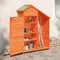 vidaXL - Tuinschuur - 120x53,5x170 - cm - massief - grenenhout - bruin
