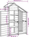 vidaXL - Tuinschuur - 120x53,5x170 - cm - massief - grenenhout - bruin