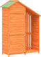 vidaXL - Tuinschuur - 120x53,5x170 - cm - massief - grenenhout - bruin