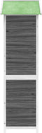 vidaXL - Tuinschuur - 120x53,5x170 - cm - massief - grenenhout - grijs