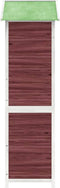 vidaXL - Tuinschuur - 120x53,5x170 - cm - massief - grenenhout - mokkakleurig