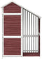 vidaXL - Tuinschuur - 120x53,5x170 - cm - massief - grenenhout - mokkakleurig