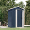 vidaXL - Tuinschuur - 126x97,5x177 - cm - gegalvaniseerd - staal - antracietkleur