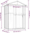 vidaXL - Tuinschuur - 126x97,5x177 - cm - gegalvaniseerd - staal - grijs