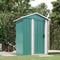 vidaXL - Tuinschuur - 126x97,5x177 - cm - gegalvaniseerd - staal - groen