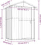 vidaXL - Tuinschuur - 126x97,5x177 - cm - gegalvaniseerd - staal - antracietkleur
