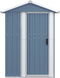 vidaXL - Tuinschuur - 126x97,5x177 - cm - gegalvaniseerd - staal - grijs