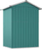 vidaXL - Tuinschuur - 126x97,5x177 - cm - gegalvaniseerd - staal - groen