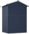 vidaXL - Tuinschuur - 126x97,5x177 - cm - gegalvaniseerd - staal - antracietkleur