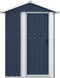 vidaXL - Tuinschuur - 126x97,5x177 - cm - gegalvaniseerd - staal - antracietkleur