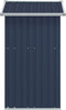 vidaXL - Tuinschuur - 126x97,5x177 - cm - gegalvaniseerd - staal - antracietkleur