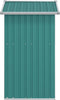 vidaXL - Tuinschuur - 126x97,5x177 - cm - gegalvaniseerd - staal - groen