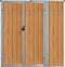 vidaXL - Tuinschuur - 161x89x161 - cm - gegalvaniseerd - staal - bruin