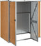 vidaXL - Tuinschuur - 161x89x161 - cm - gegalvaniseerd - staal - bruin