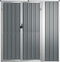 vidaXL - Tuinschuur - 161x89x161 - cm - gegalvaniseerd - staal - grijs
