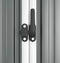 vidaXL - Tuinschuur - 161x89x161 - cm - gegalvaniseerd - staal - grijs