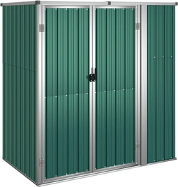 vidaXL - Tuinschuur - 161x89x161 - cm - gegalvaniseerd - staal - groen