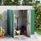 vidaXL - Tuinschuur - 161x89x161 - cm - gegalvaniseerd - staal - groen