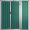 vidaXL - Tuinschuur - 161x89x161 - cm - gegalvaniseerd - staal - groen