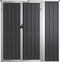 vidaXL - Tuinschuur - 161x89x161 - cm - gegalvaniseerd - staal - antracietkleurig