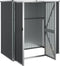 vidaXL - Tuinschuur - 161x89x161 - cm - gegalvaniseerd - staal - antracietkleurig