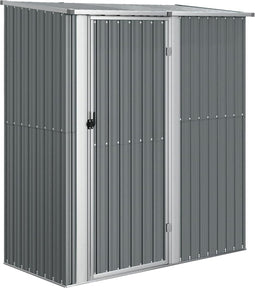 vidaXL - Tuinschuur - 180,5x97x209,5 - cm - gegalvaniseerd - staal - grijs