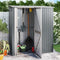 vidaXL - Tuinschuur - 180,5x97x209,5 - cm - gegalvaniseerd - staal - grijs