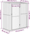 vidaXL - Tuinschuur - 180,5x97x209,5 - cm - gegalvaniseerd - staal - grijs