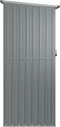 vidaXL - Tuinschuur - 180,5x97x209,5 - cm - gegalvaniseerd - staal - grijs
