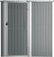 vidaXL - Tuinschuur - 180,5x97x209,5 - cm - gegalvaniseerd - staal - grijs