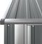 vidaXL - Tuinschuur - 180,5x97x209,5 - cm - gegalvaniseerd - staal - grijs