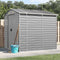 vidaXL - Tuinschuur - 191x215x198 - cm - gegalvaniseerd - staal - lichtgrijs