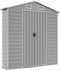 vidaXL - Tuinschuur - 191x215x198 - cm - gegalvaniseerd - staal - lichtgrijs