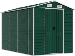 vidaXL-Tuinschuur-191x300x198-cm-gegalvaniseerd-staal-groen
