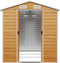 vidaXL - Tuinschuur - 191x300x198 - cm - gegalvaniseerd - staal - lichtbruin