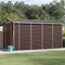 vidaXL - Tuinschuur - 191x385x198 - cm - gegalvaniseerd - staal - bruin