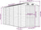 vidaXL - Tuinschuur - 191x385x198 - cm - gegalvaniseerd - staal - bruin