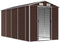 vidaXL - Tuinschuur - 191x385x198 - cm - gegalvaniseerd - staal - bruin