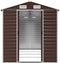 vidaXL - Tuinschuur - 191x385x198 - cm - gegalvaniseerd - staal - bruin