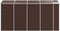 vidaXL - Tuinschuur - 191x385x198 - cm - gegalvaniseerd - staal - bruin